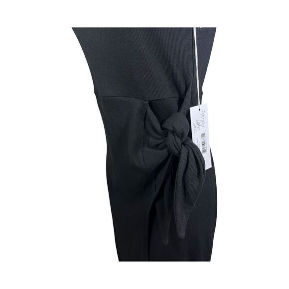 bishop + young Size Small Black Shawna Side Tie Dress - Picture 4 of 8